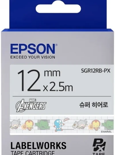 [EPSON] 어벤져스 라벨테이프 SGR12RB-PX