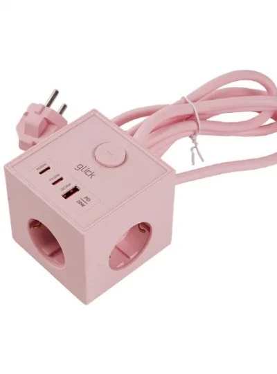 [G-Clicker] 지클릭커 큐브 3구 고용량 4000W USB 출력 멀티탭 LP762CPD 색상