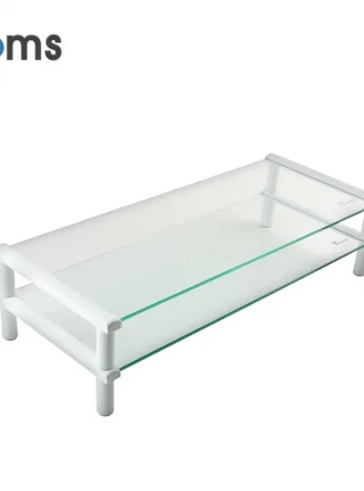 [Coms] 모니터받침대, 2단선반, LC3082 [화이트/KH102W]